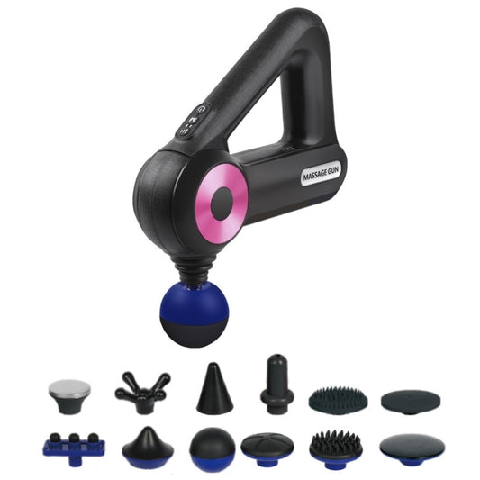 SL-8890 Triangle Fascia Muscle Relaxer Household Electric Fitness Massager, Specification: EU Plug(Red) by bashfashion