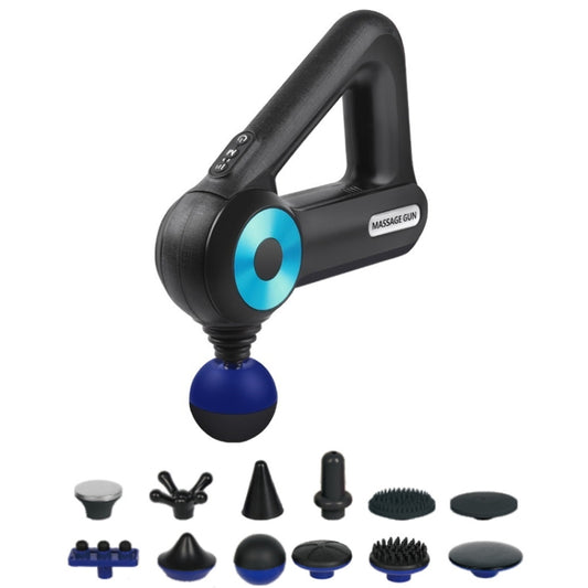 SL-8890 Triangle Fascia Muscle Relaxer Household Electric Fitness Massager, Specification: UK Plug(Blue) by bashfashion