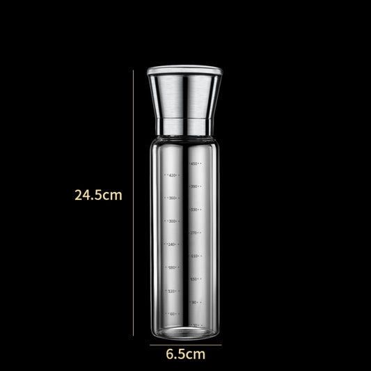 450ml 304 Stainless Steel Sea Salt Pepper Grinder Home Pepper Coffee Manual Grinding Bottle by bashfashion