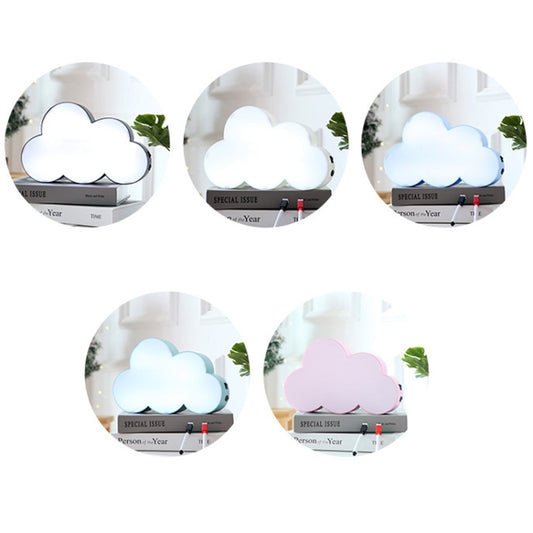 HS-007 LED Letter DIY Cloud Erasable Message Board Confession Lamp(White) by bashfashion