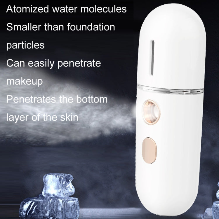Portable Rechargeable Water Replenishing Device Beauty Humidifying Sprayer, Colour: No. 4 White by bashfashion