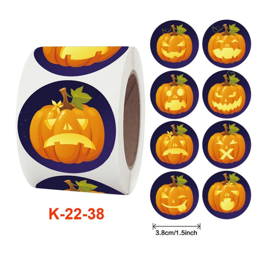 Halloween Stickers Gift Wrapping Art Decoration Stickers, Size: 3.8cm / 1.5inch(K-22-38) by bashfashion