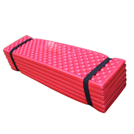Outdoor Egg Nest Folding Moisture-Proof Pad Thickening Nap Mat Portable Camping Mat(Red+Black) by bashfashion