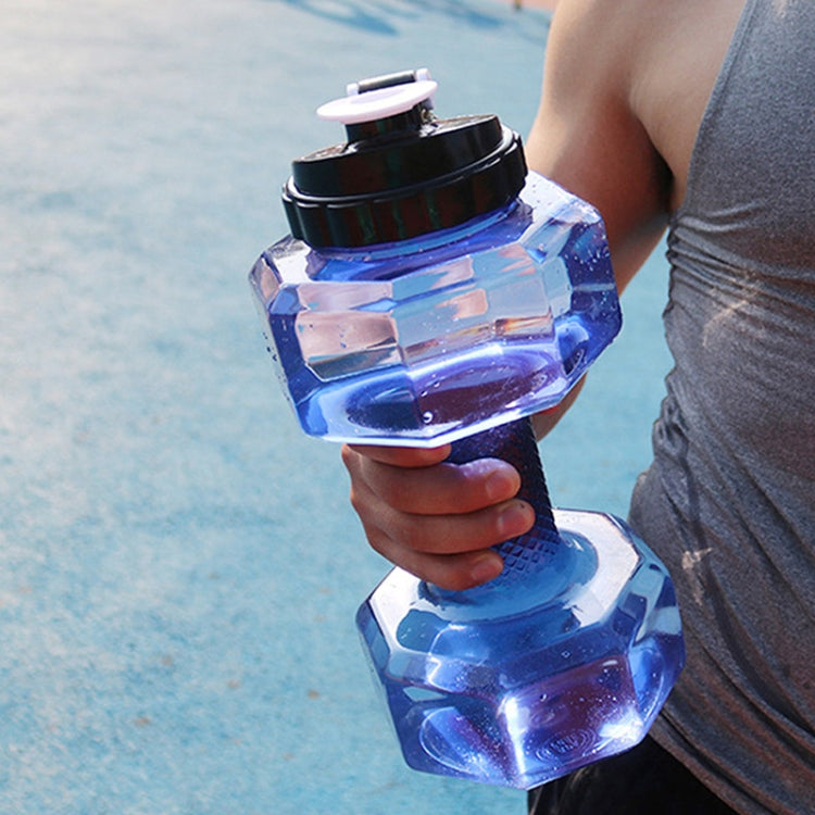 Portable Home Fitness Dumbbell Water Bottle, Capacity: 2600ml(Black) by bashfashion