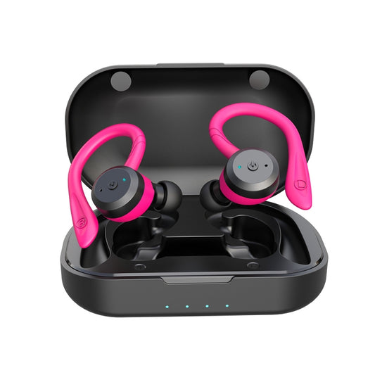BE1032 Ear-mounted Waterproof Sports TWS Wireless Bluetooth Earphone(Rose Red) by bashfashion
