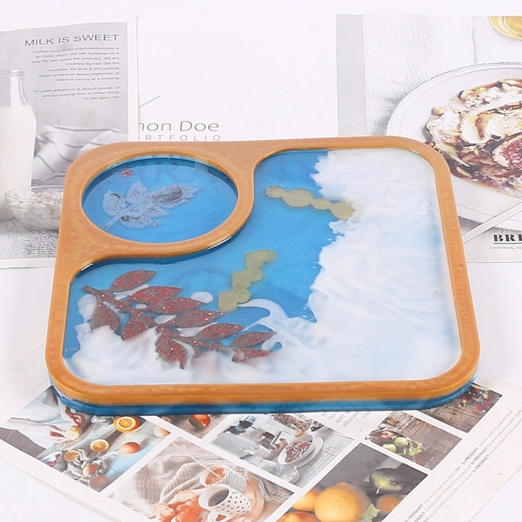 DIY Crystal Glue Afternoon Tea Tray Decoration Silicone Mold, Specification: 60-707 by bashfashion