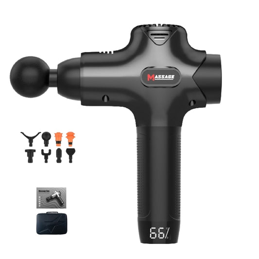 Y8-1 Fitness Massage Fascia Muscle Vibration Massager, Specification: Black(UK Plug) by bashfashion