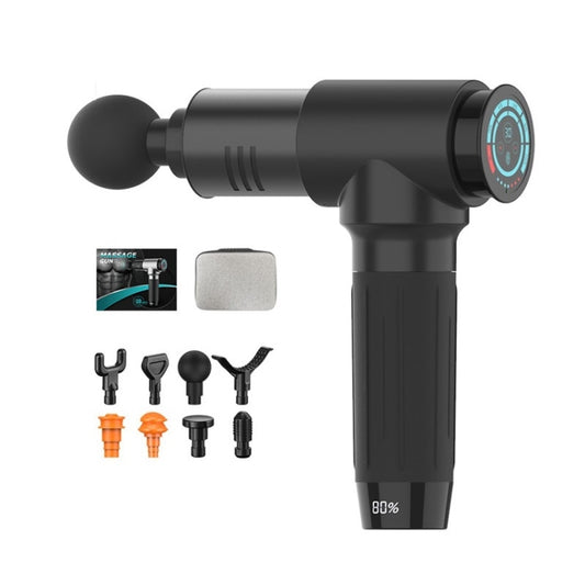 Y10 Fitness Massage Fascia Muscle Vibration Massager, Specification: 30 Gears Black(EU Plug) by bashfashion