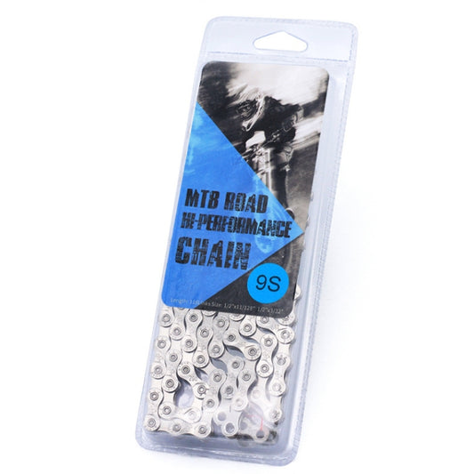 Mountain Road Bike Chain Electroplating Chain, Specification: 9 Speed chain by bashfashion