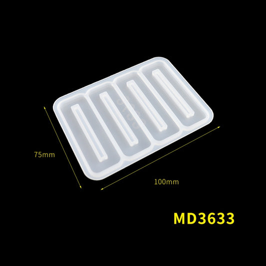 Hair Clip Mold DIY Crystal Epoxy Mold Homemade Personality Girl Hair Clip Mold(MD3633) by bashfashion