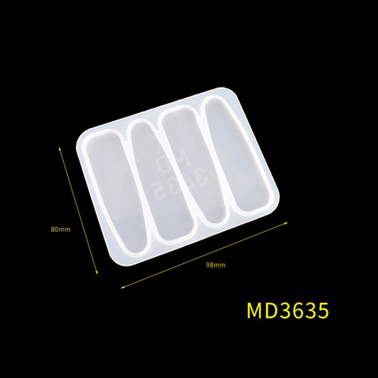 Hair Clip Mold DIY Crystal Epoxy Mold Homemade Personality Girl Hair Clip Mold(MD3635) by bashfashion