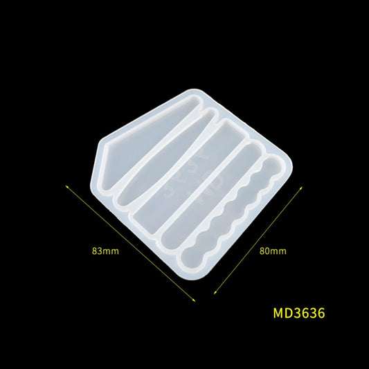 Hair Clip Mold DIY Crystal Epoxy Mold Homemade Personality Girl Hair Clip Mold(MD3636) by bashfashion