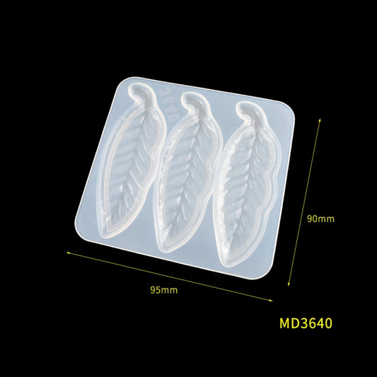 Hair Clip Mold DIY Crystal Epoxy Mold Homemade Personality Girl Hair Clip Mold(MD3640) by bashfashion