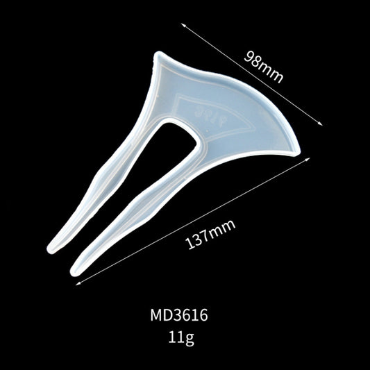 DIY Crystal Drops Hairpin Mold Headwear Accessories Silicone Mold(MD3616) by bashfashion