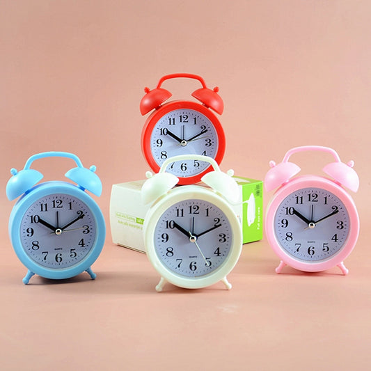 2 PCS Student Bed Small Alarm Clock Desk Alarm Clock(Red) by bashfashion