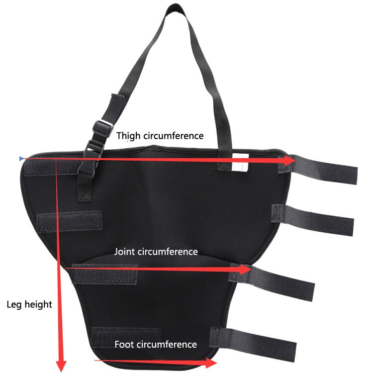 HJ19 Pet Surgery Rehabilitation Back Leg Protector Walking Aids, Size: XS(Black Left Back Leg) by bashfashion