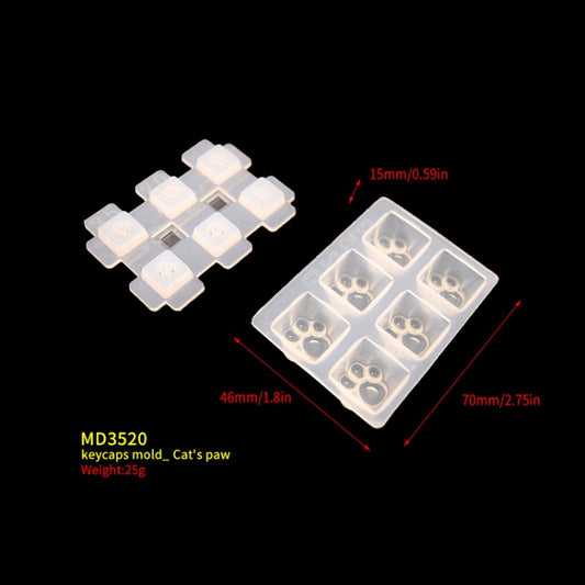 DIY Keycap Silicone Mold OEM Mechanical Keyboard Silicone Mold, Style: MD3520 by bashfashion