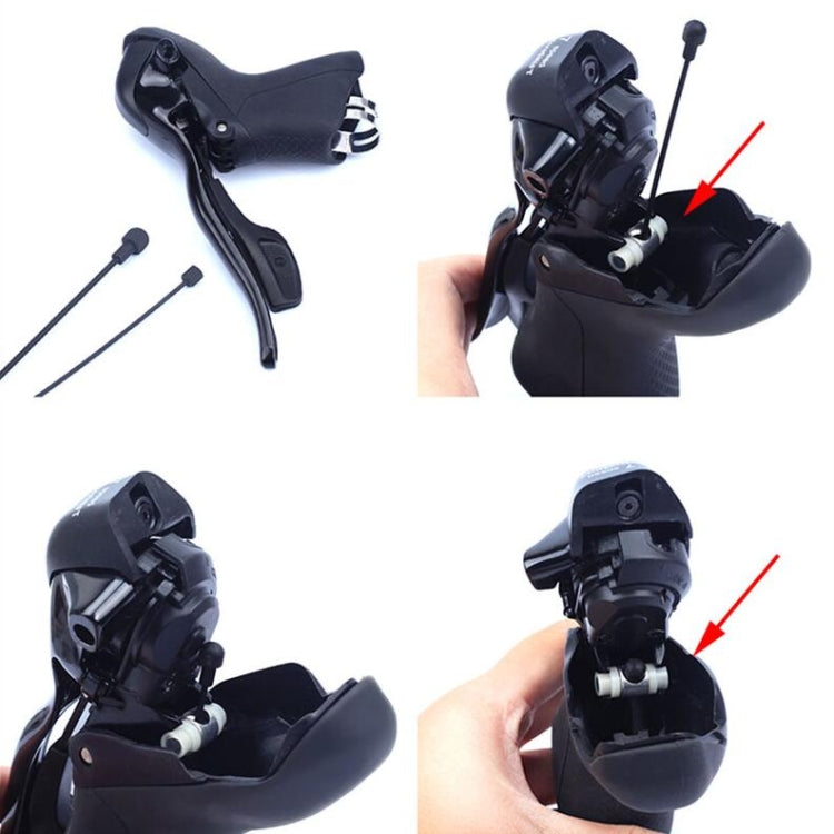 TRLREQ Mountain Road Bicycle Teflon Internal Line Balance Car Core, Specification: Road Bike Front Brake 1.1m(Black) by bashfashion