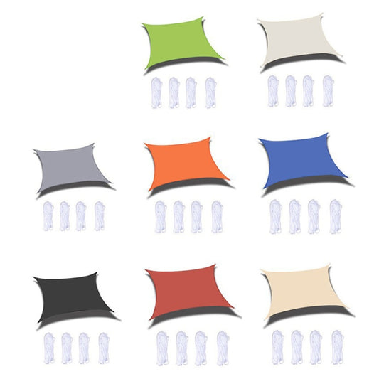 Outdoor Garden Sunshade Sail Waterproof Anti-UV Canopy, Size: 5m x 6m(Beige) by bashfashion