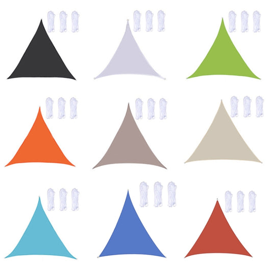 Triangle Outdoor Garden Sunshade Sail Waterproof Anti-UV Canopy, Size: 3m x 3m x 3m(White) by bashfashion