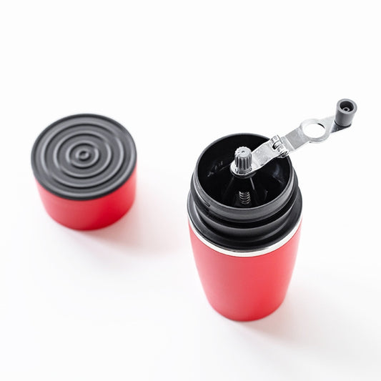 Portable Coffee Beans Grinder Home Hand-Cranked Coffee Machine Stainless Steel Grinder(Red) by bashfashion