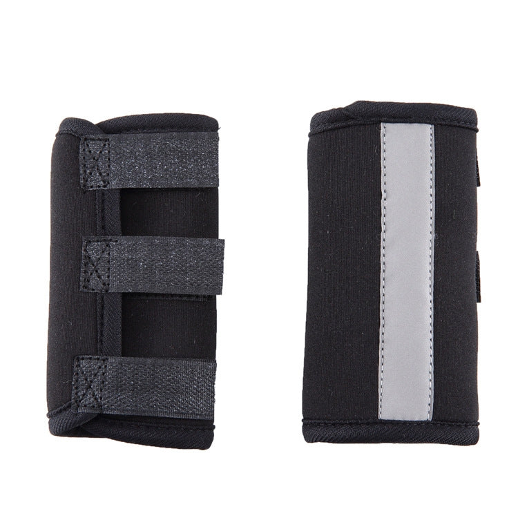 Pet Knee Protector Dog Surgery Injury Protective Cover, Size: S(Black Reflection) by bashfashion