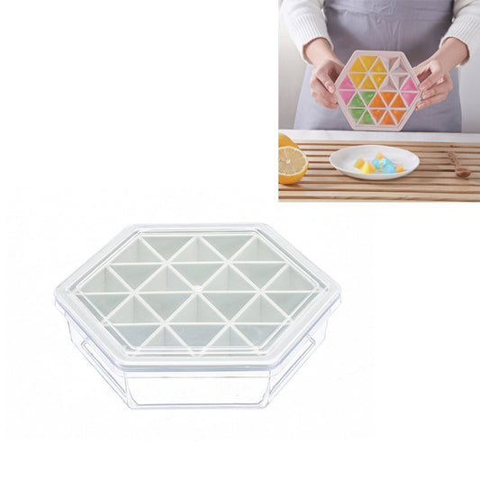 Home Creative DIY Ice Grid Mould Hexagonal Homemade Ice Mold With Tray Ice Cube Ice Cream Ice Box(Green) by bashfashion