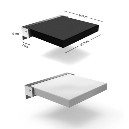 TX-116N-UP Bathroom Shower Seat Elderly Household Wall-Mounted Toilet Folding Stool(White) by bashfashion