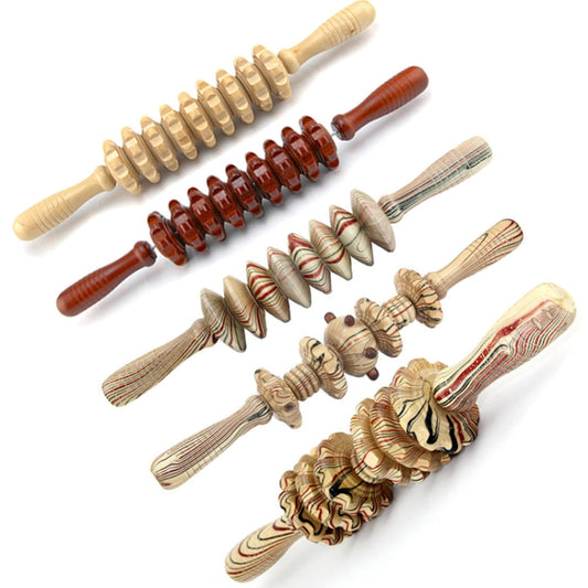 Wooden Abdominal Massager Leg Roller Massager(368 Massage Wheel) by bashfashion
