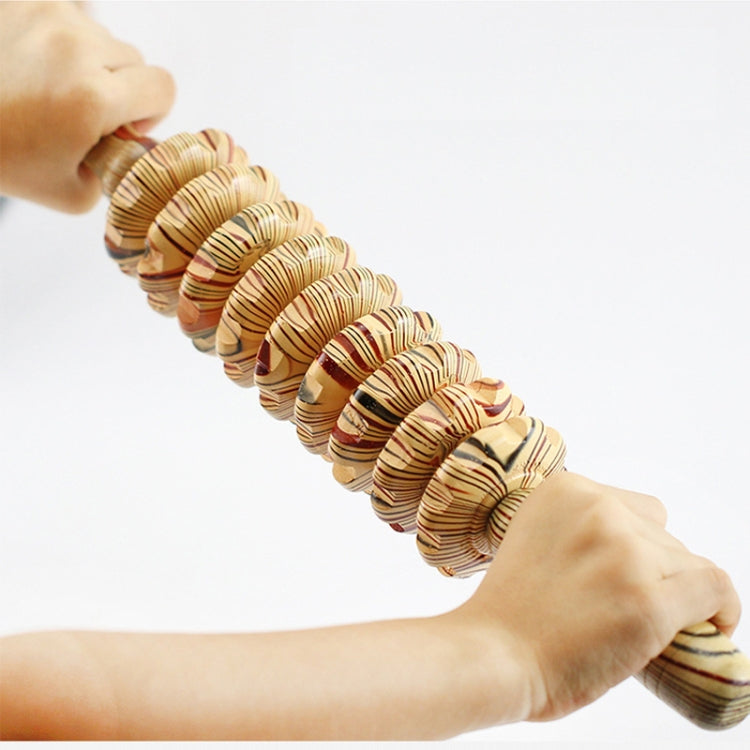 Wooden Abdominal Massager Leg Roller Massager(368 Massage Wheel) by bashfashion