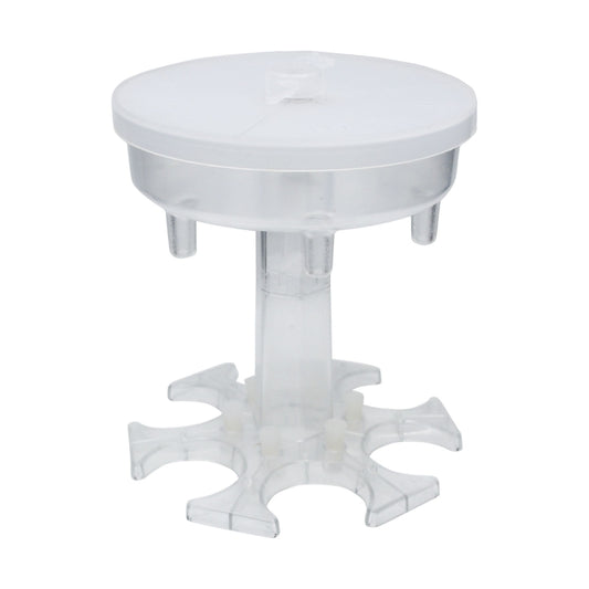 6 Cups Wine Dispenser Automatic Diversion Wine Pourer With Game Turntable, Style: Round Transparent with Transparent Cup by bashfashion