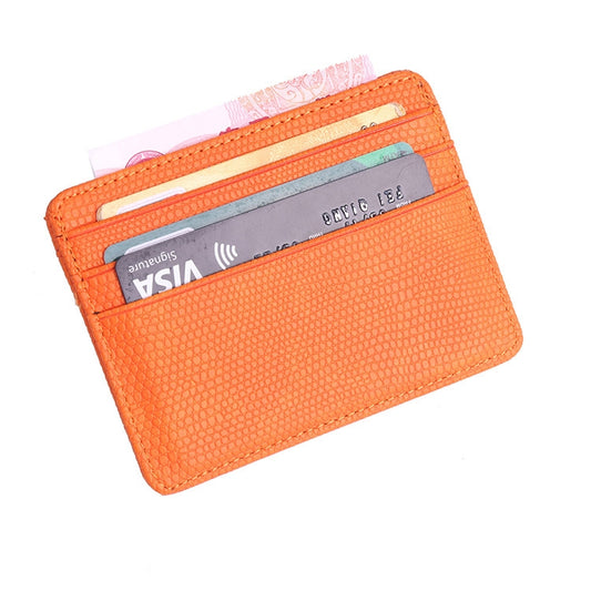 KT1002 RFID Function Lizard Pattern Bank Card Holder PU Business Card Case(Yellow) by bashfashion