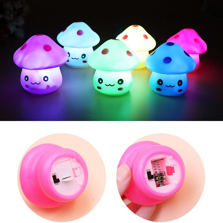 10 PCS Mushroom Night Light 7-colors LED Decoration Lamp(Purple) by bashfashion
