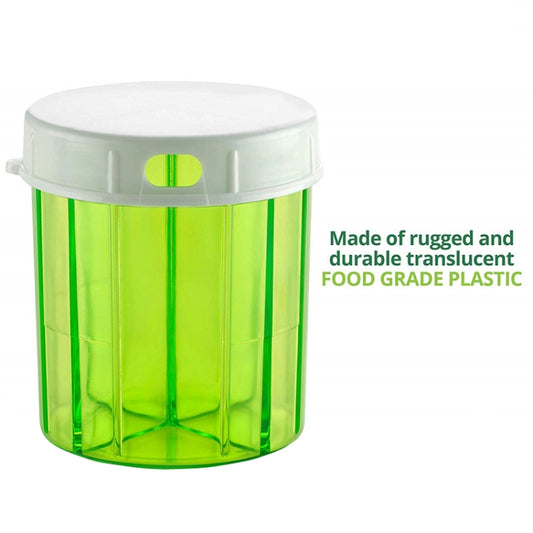 S-052 Round Transparent Plastic Pill Box Storage Box(9x9x10cm) by bashfashion