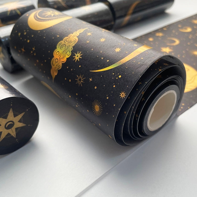 88988 Colorful Bronzing Washi Tape Starry Sky Hand Account Tape(Star Hot Silver 4) by bashfashion