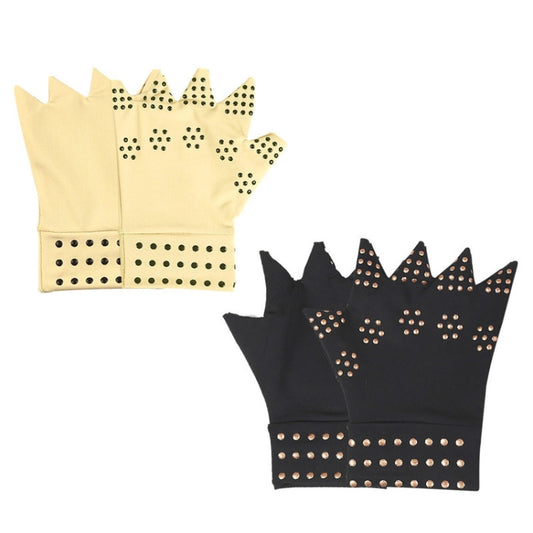 1 Pair Dispensing Protective Gloves Fitness Riding Non-Slip Health Elastic Half-Finger Gloves, Size: Free Size(Skin Color) by bashfashion