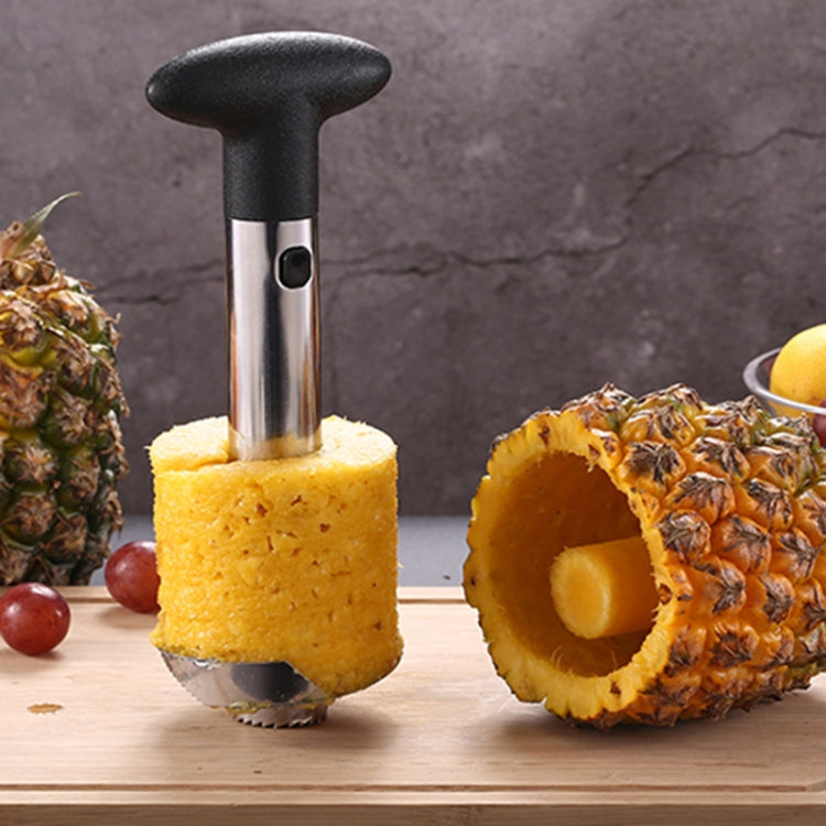 Stainless Steel Pineapple Peeler Slicers Fruit Cutter Kitchen Tools(Black handle) by bashfashion