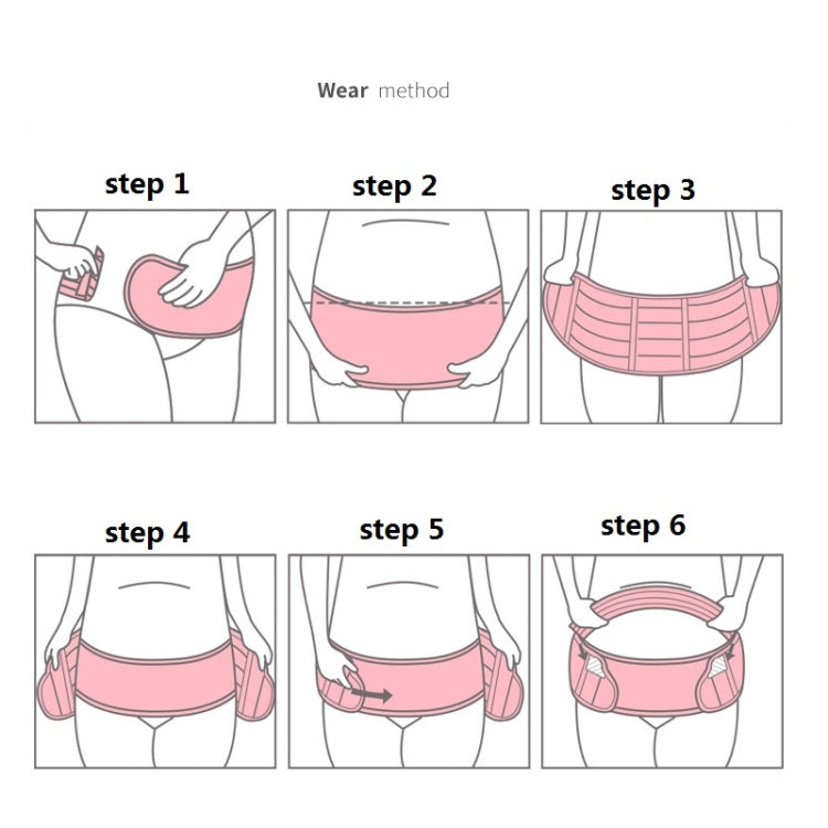 Prenatal Belly Support Three-Piece Breathable Belly Support Belt For Pregnant Women Before Childbirth, Size: S(Pink) by bashfashion