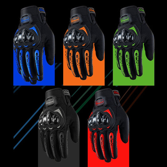 Riding Tribe MCS-17 Motorcycle Gloves Touch Screen Outdoor Riding Gloves, Size: L(Black) by bashfashion