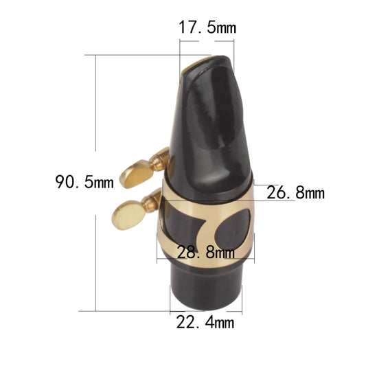 Saxophone Mouthpiece + Hat Clip Wind Instrument Accessories, Specification: Alto by bashfashion