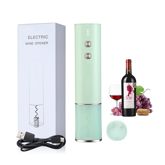 Electric Opener Stainless Steel Mini Red Wine Bottle Opener, Colour: BY266 Brunette Green by bashfashion