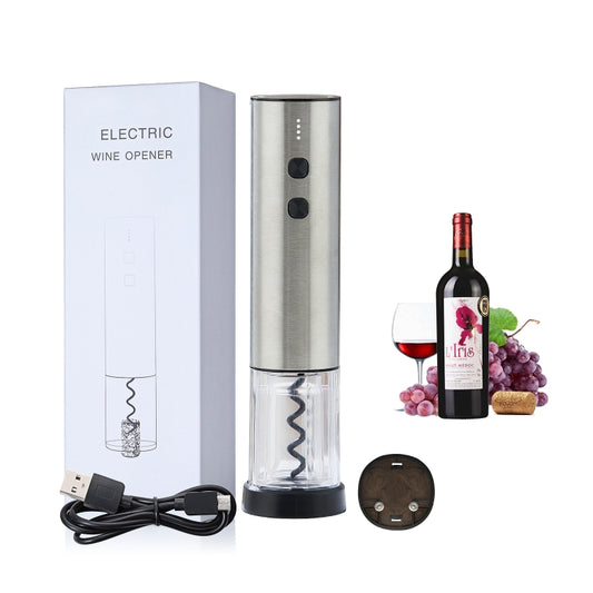 Electric Opener Stainless Steel Mini Red Wine Bottle Opener, Colour: BY266 Transparent Shell by bashfashion