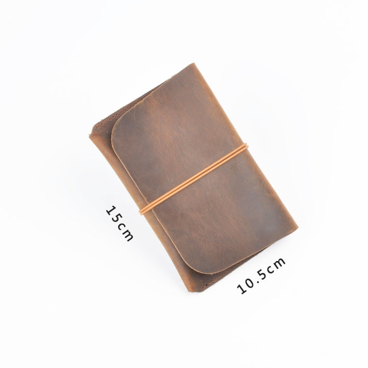 Crazy Horse Skin Passport Bag Document Holder Retro Boarding Pass Wallet Card Holder(Blue) by bashfashion