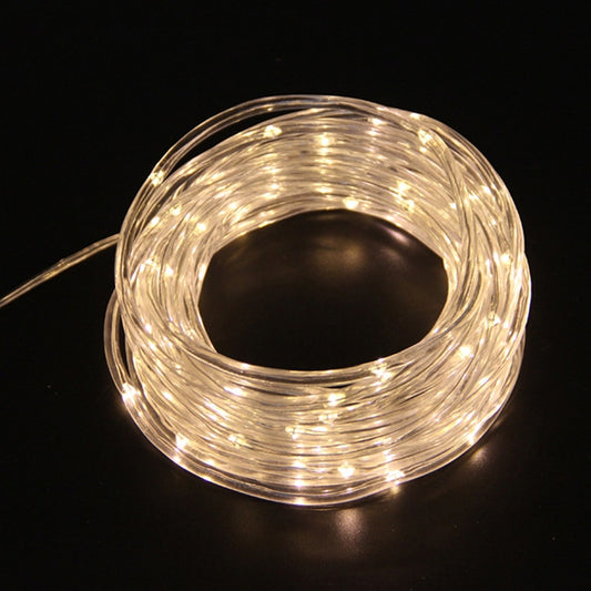 Holiday Party Decoration Tube String Lights LED Garden Decoration Casing Light with Remote Control, Spec: 7m 50 LEDs USB Powered(Warm Light) by bashfashion