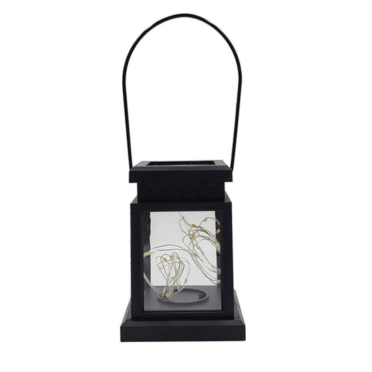 Solar LED Starry Wind Lantern Festival Decoration Retro Copper Wire String Light(Colorful) by bashfashion