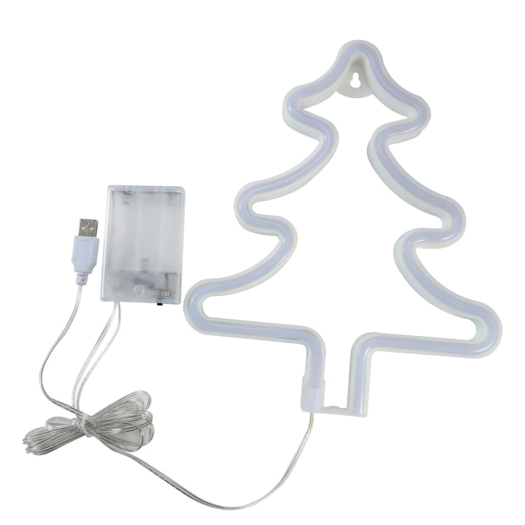 Christmas Decoration Neon Lights Wall-Mounted Ornaments, Spec: Christmas Hat by bashfashion