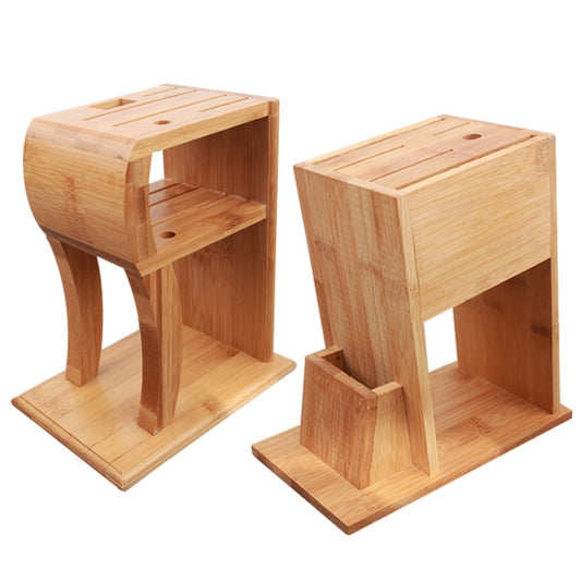 Household Kitchen Multifunctional Solid Wood Knife Storage Rack, Specification: R-type Tool Holder by bashfashion