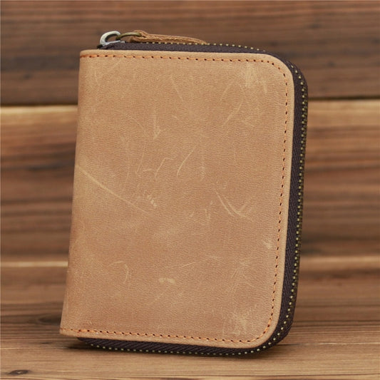 9039 RFID Antimagnetic Leather Zipper Wallet(Vertical 2) by bashfashion