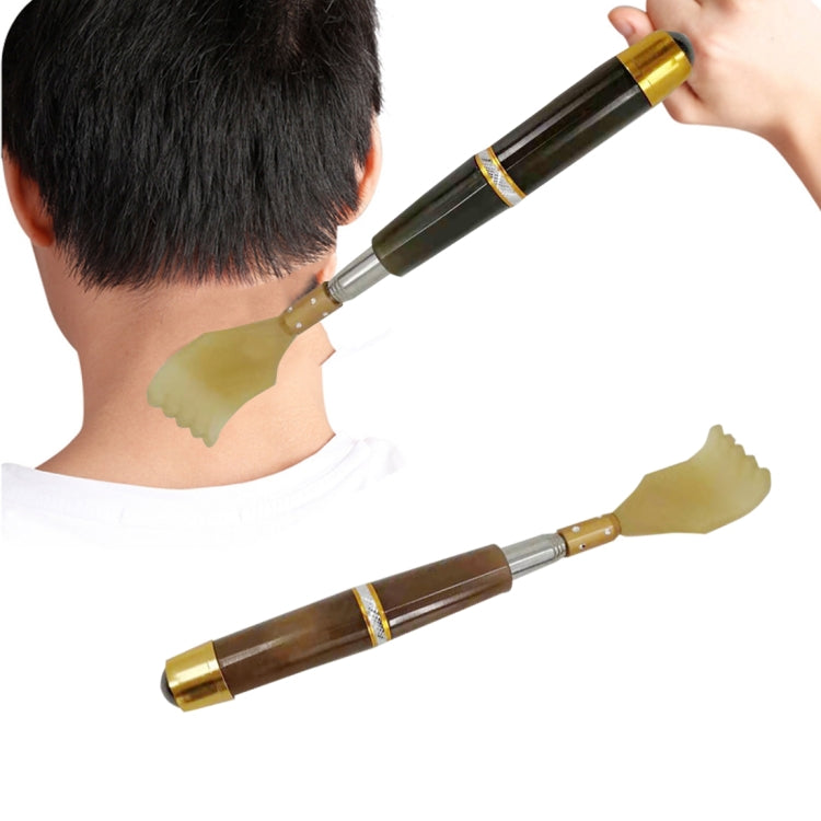 Magnetic Tickling Retractable Back Scratcher(Brown) by bashfashion