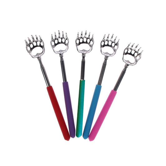 Bear Claw Shape Stainless Steel Telescopic Massage Scratcher, Random Color Delivery(Feet) by bashfashion
